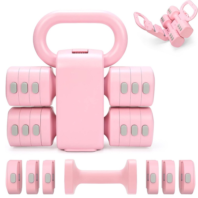 Multifunctional Dumbbells 2in 1 Home Dumbbell Kettlebells Adjustable Weight 9