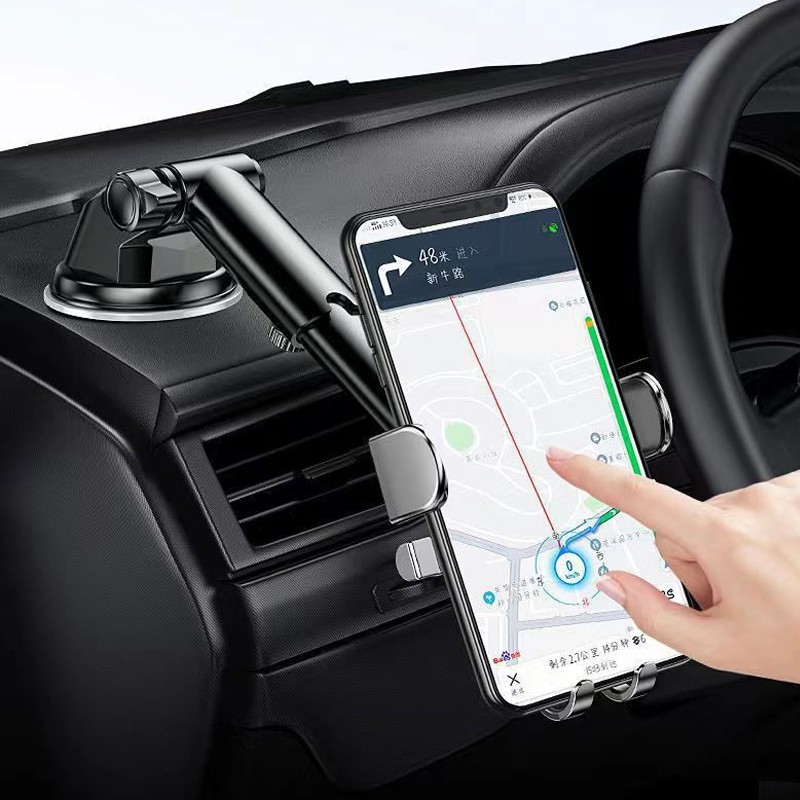 Universal Car Phone Mount Upgraded Suction Clip 360