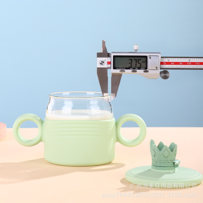 Household Fashion High Temperature Resistant High Borosilicate Glass Milk Cup