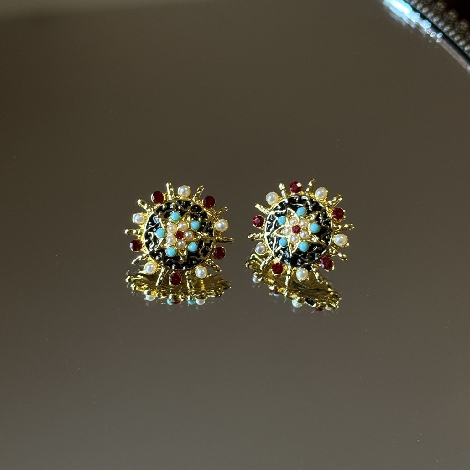 Chengxia Clip On Earrings, New Chinese Ethnic Retro Court Style Luxury Grand Delicate Heavy Craft Ear Jewelry For Women
