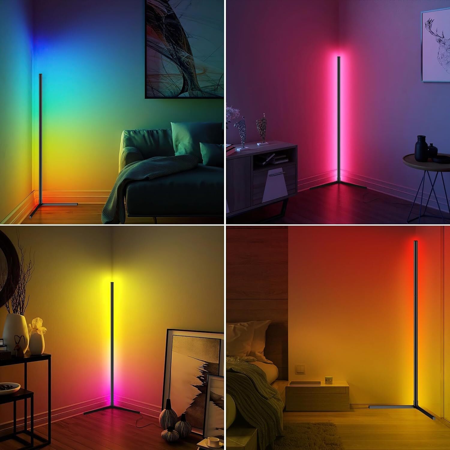10W LED Floor Lamp RGB Corner Light Standing Mood Remote Colour ModernMinimalist — image 3