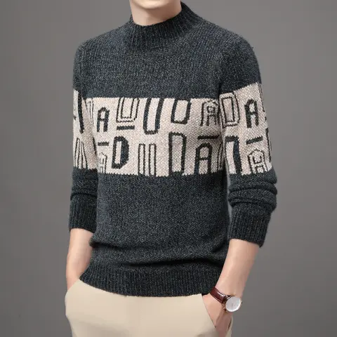 Ferret Men's Tops Youth Thicken Knitwear
