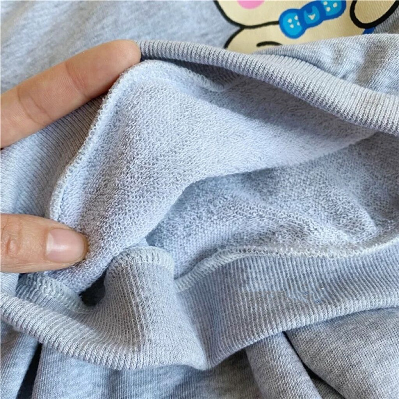 Girls Fashion Bear Crew Neck Sweater Sports Suit