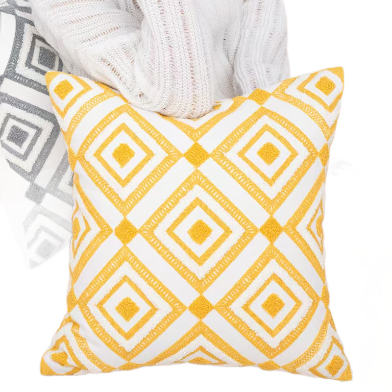 Tufted Diamond Throw Pillow Cover, picture 3 of 3
