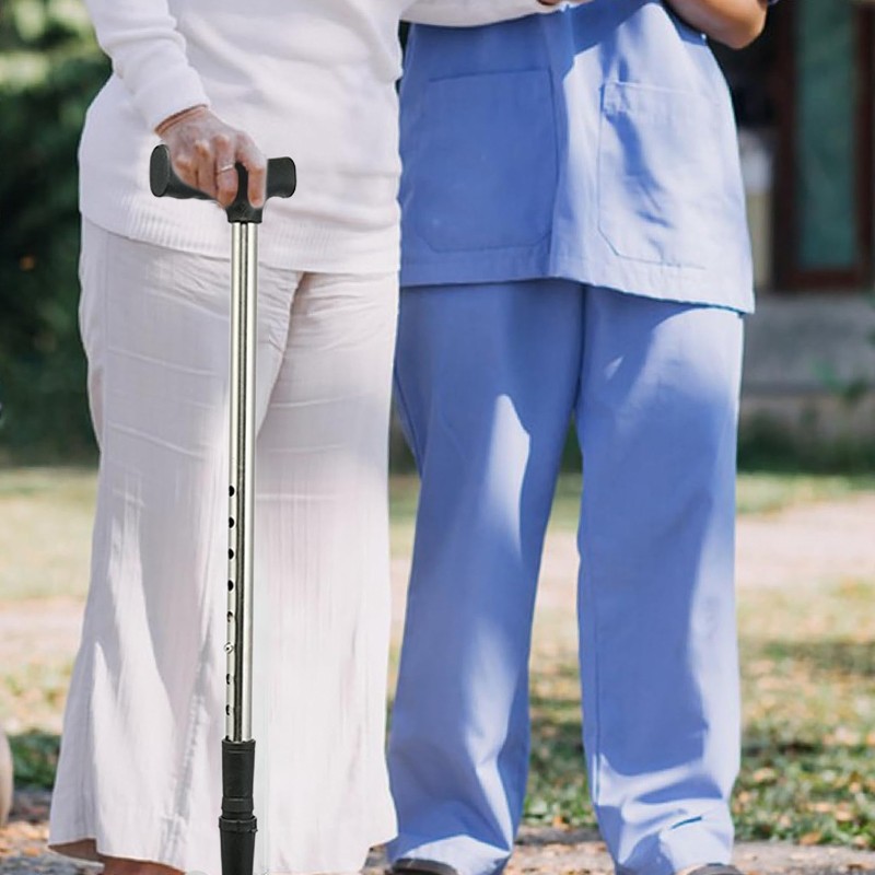 Quad Cane 4 Prong Small Base Feet Walking Stick Mobility