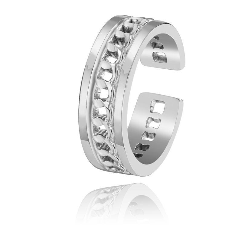 Title 10, Popular Simple Titanium Steel Ring Does Not Fade