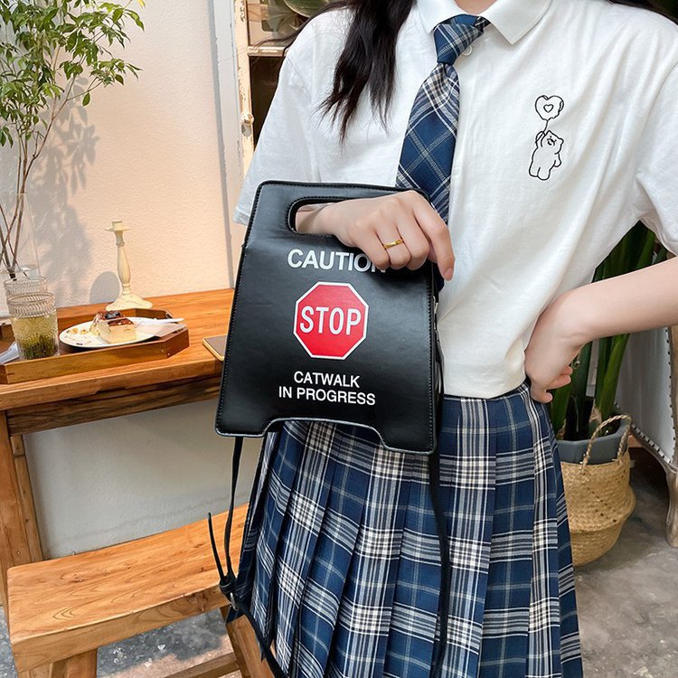 Creative  Parking No Driving License Plate Retro Handbag