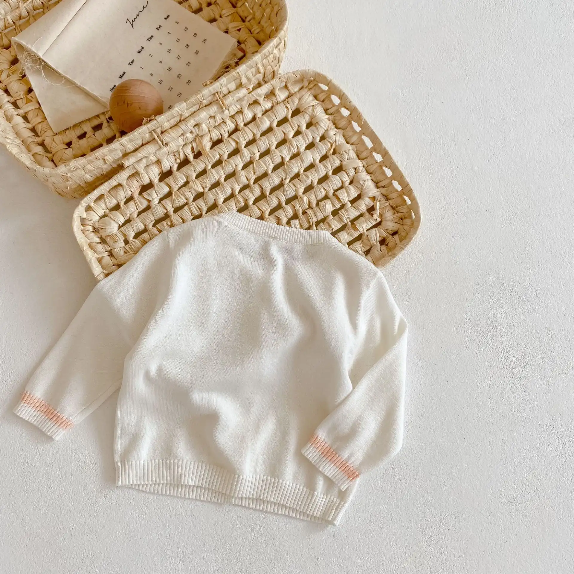 Boys' Color Contrast Hollow Cardigan Sun Protection
