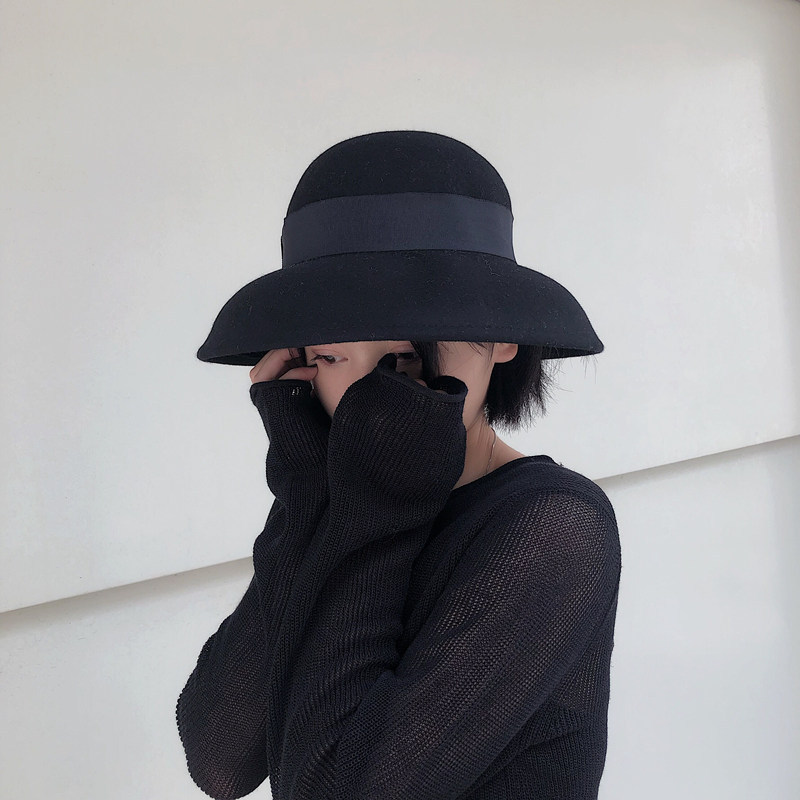 Woolen Bell Top Versatile Basin Hat Fisherman Hat
