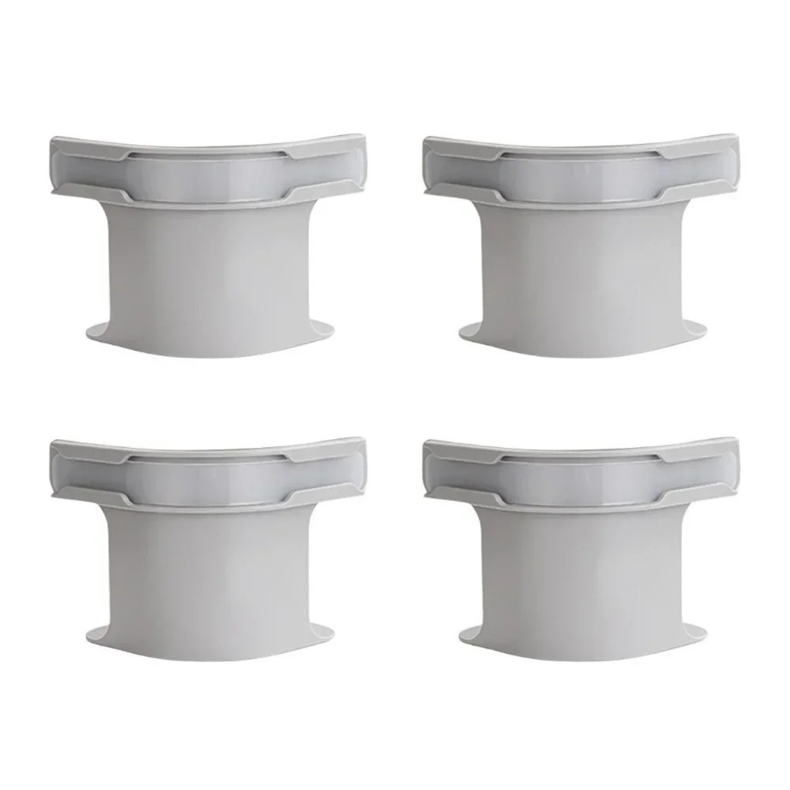 4x Bed Sheet Holders W- Lock Strips Heavy-Duty Corner Straps Non-Slip Grippers-Grey