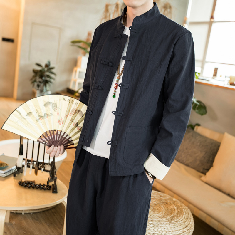 Men's Fashion Personality Loose Large Size Hanfu Suit