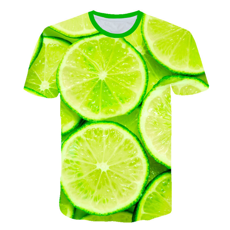 Title 4, 3D-gedrucktes T-Shirt mit Obstsorten-Medley-Mus...