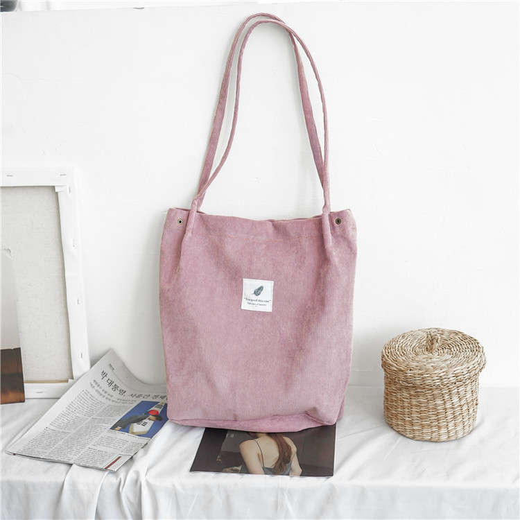 Title 4, Cord-Canvas Damen-Tasche mit Druckknopf, stilvo...