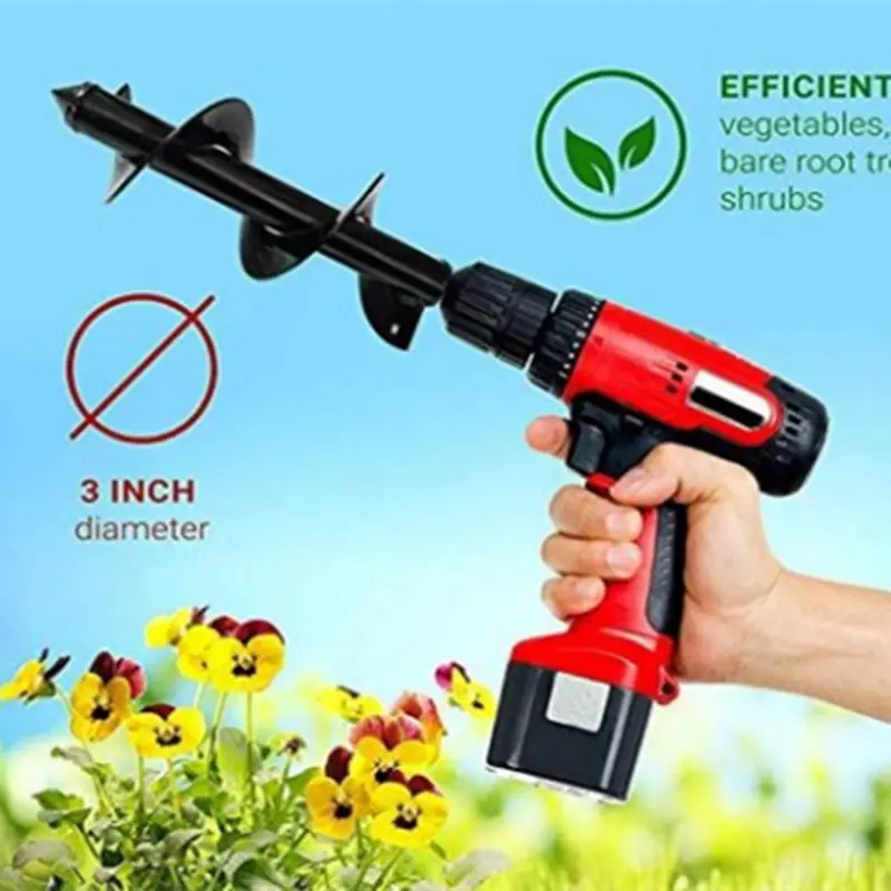 Ground Drilling Machine Drill Bit Spiral Tree Planting Earth