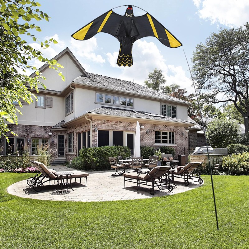 Flying Hawk Kite Garden Bird Repeller Scarer Deterrent Pest