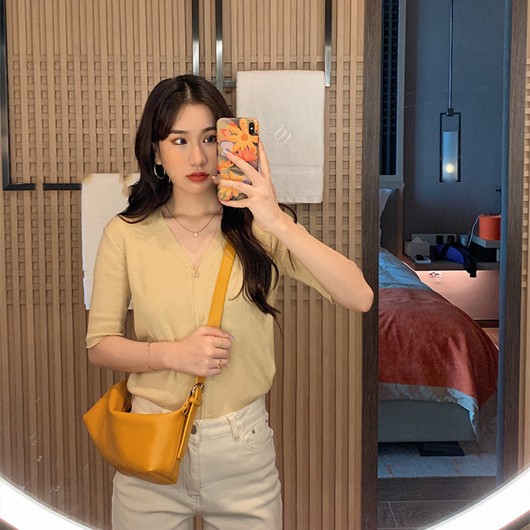 Women's Single Shoulder Messenger Fashion PU Soft Leather Armpit Bag