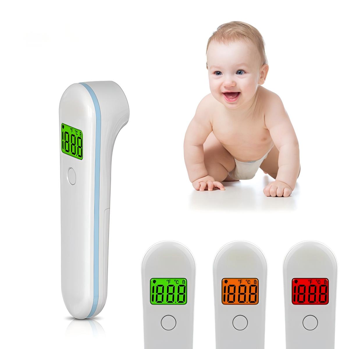No-Touch Forehead Thermometer For Adults, Infrared Digital Baby Thermometer For Kids, Accurate Reading With Large Display, Mute Mode, Memory Recall, F