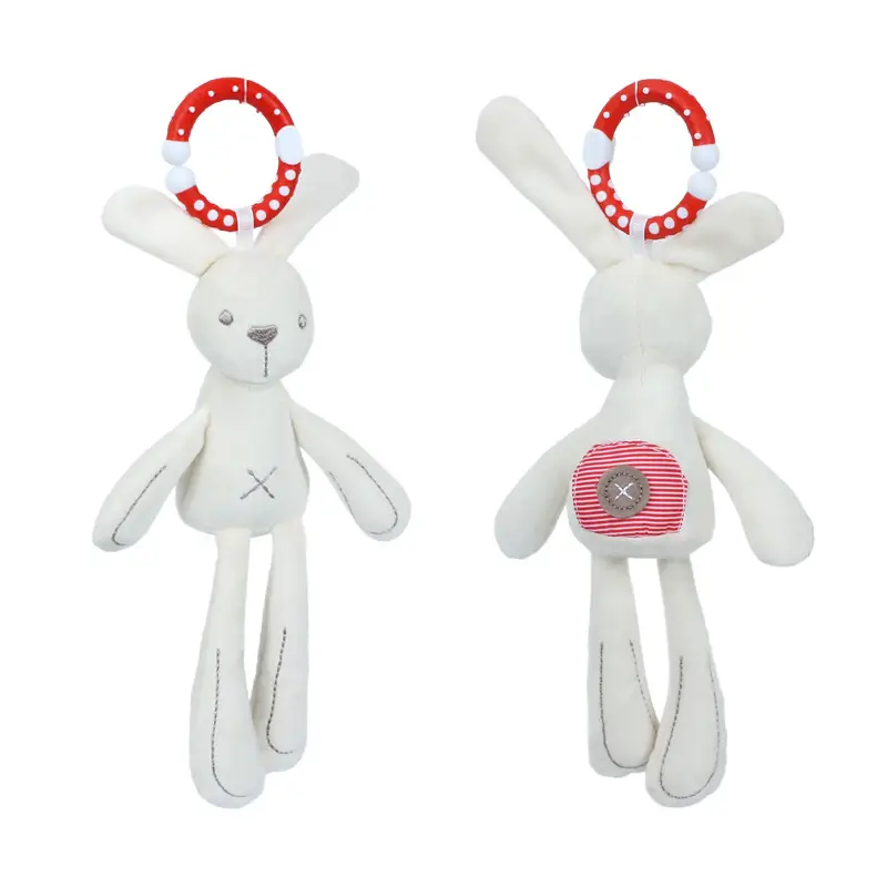 Bear And Rabbit Plush Rattle Toy