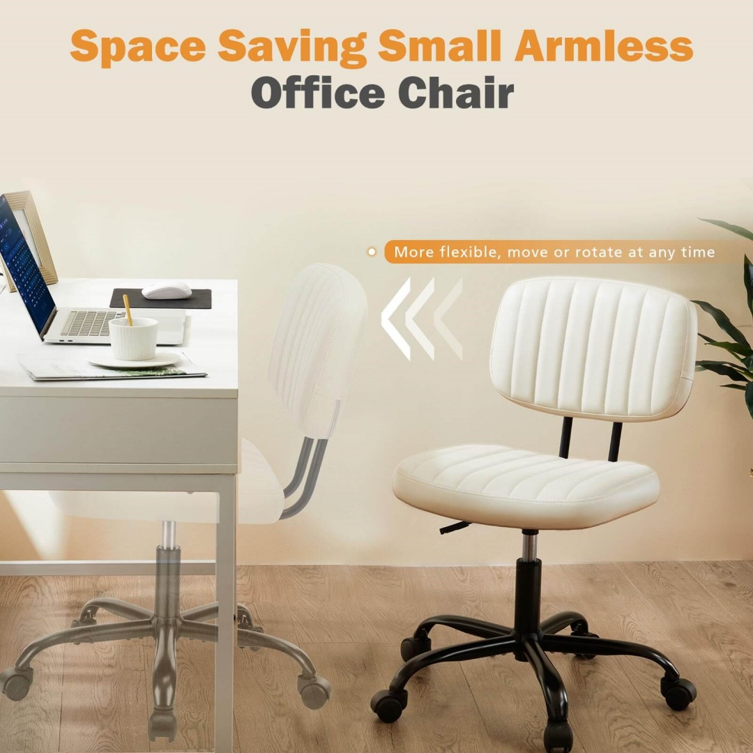 Adjustable Height 360degrees Rolling Swivel Computer Task Chair Without Arm image 30