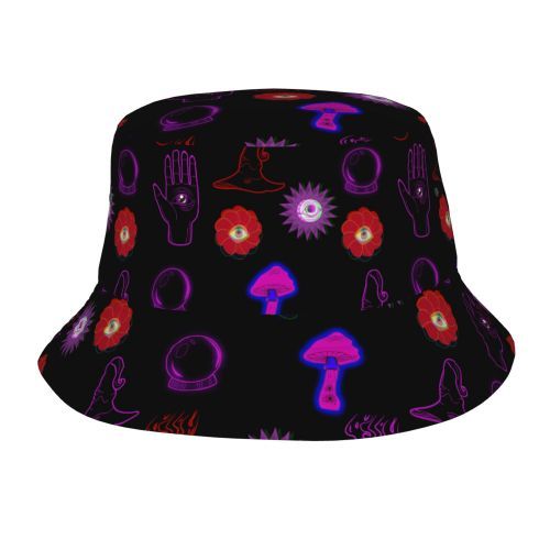 Bucket Hat Psychedelic Magic Mushrooms Fisherman Reflect - Picture 34 of 60