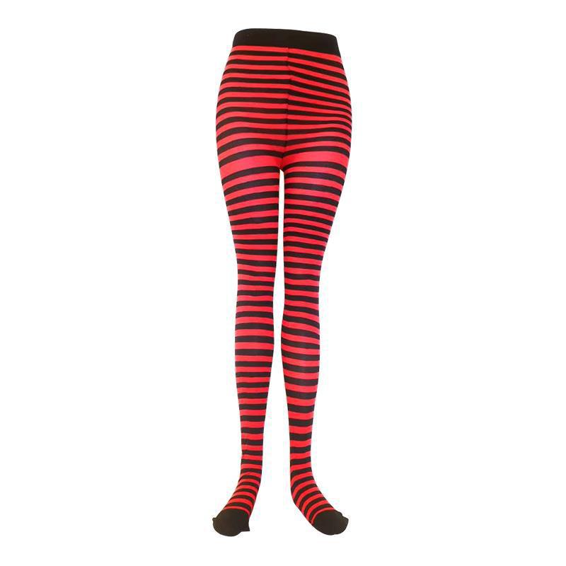 Red and black striped trousers