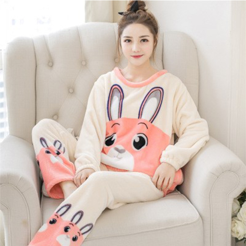 Title 3, Female Winter Cute Cartoon Pattern Mink Velvet ...