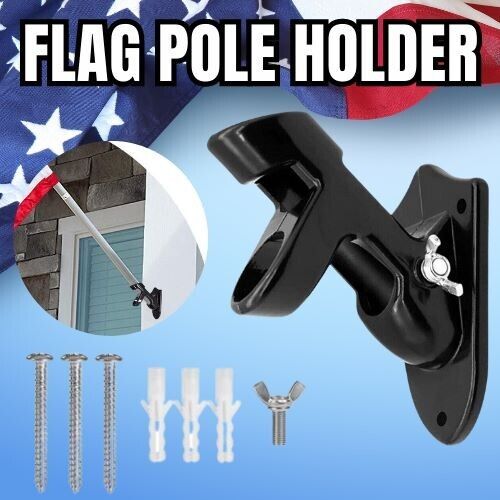 Wall Mount Flag Pole Holder Bracket.