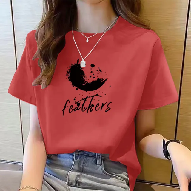Women's Cute Bear Plus Size Cotton Short Sleeve T shirt 7 Style - Shop at LoveMi