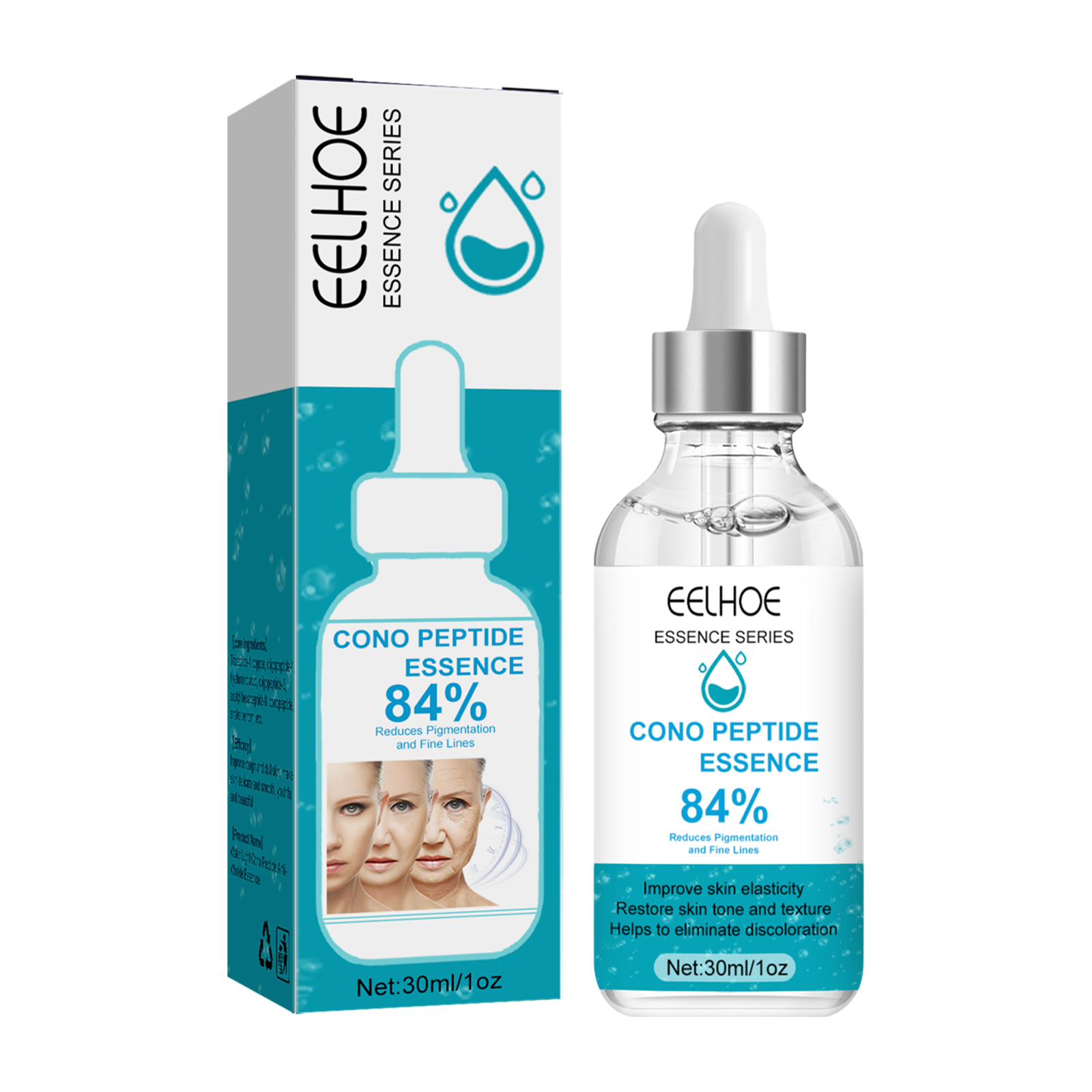EELHOE Hydroconus Peptide Anti Wrinkle Serum, Skin Repair Crow's Feet Law Firming Wrinkles And Beautifying Skin 1Pc - Shop at LoveMi