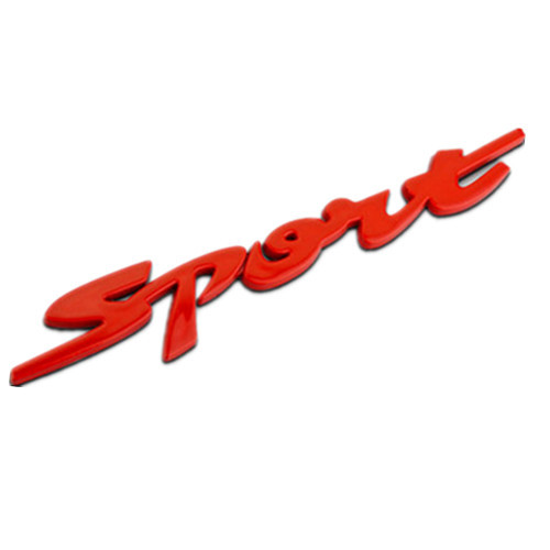 Title 5, SPORTS TURBO Dekoratives Auto-Logo mit Metallic...