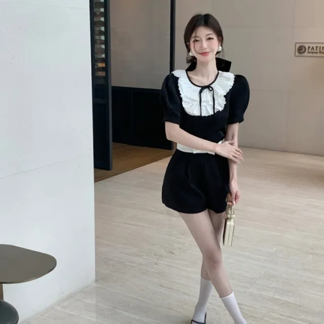 Women's Doll Collar Summer Puff Sleeve Slim Shirt Jacket - Shop at LoveMi