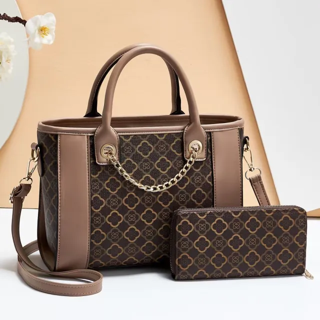 Printed Large Capacity Single Shoulder Crossbody Mother Bag Khaki - Shop at LoveMi