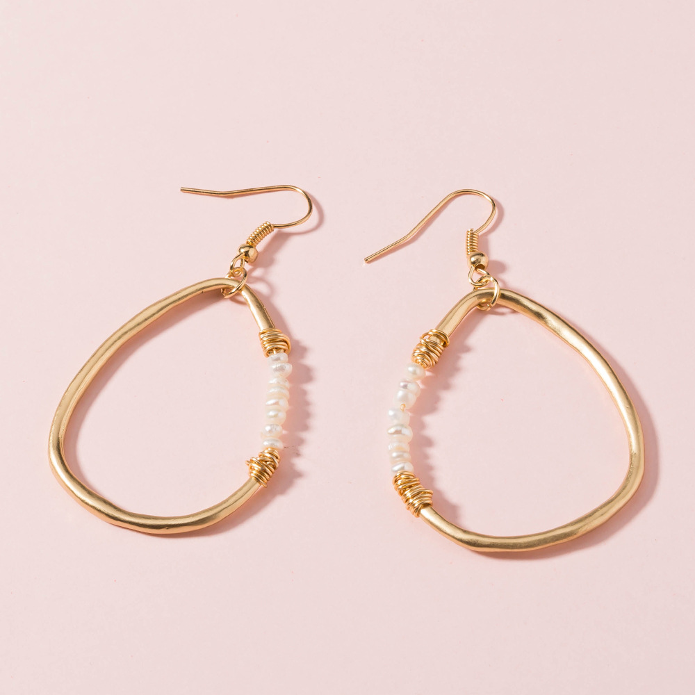 Creative Street Shooting Gold Earrings