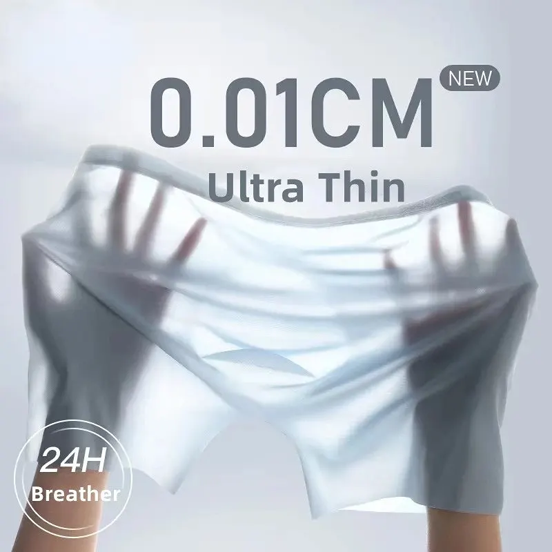 Mens Boxers Shorts Ice Silk Men Panties Seamless Sexy