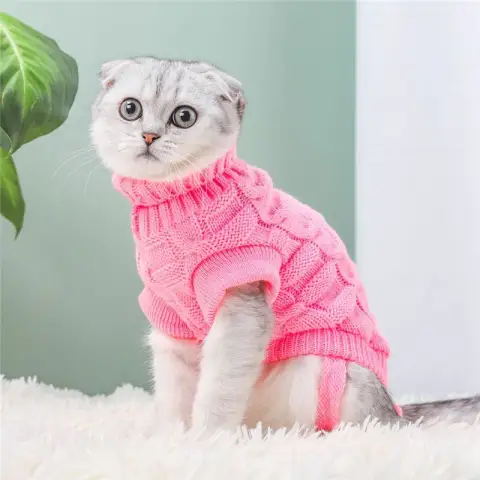 Cat Clothes Cat Pet Supplies Autumn Winter Knitted Sweater