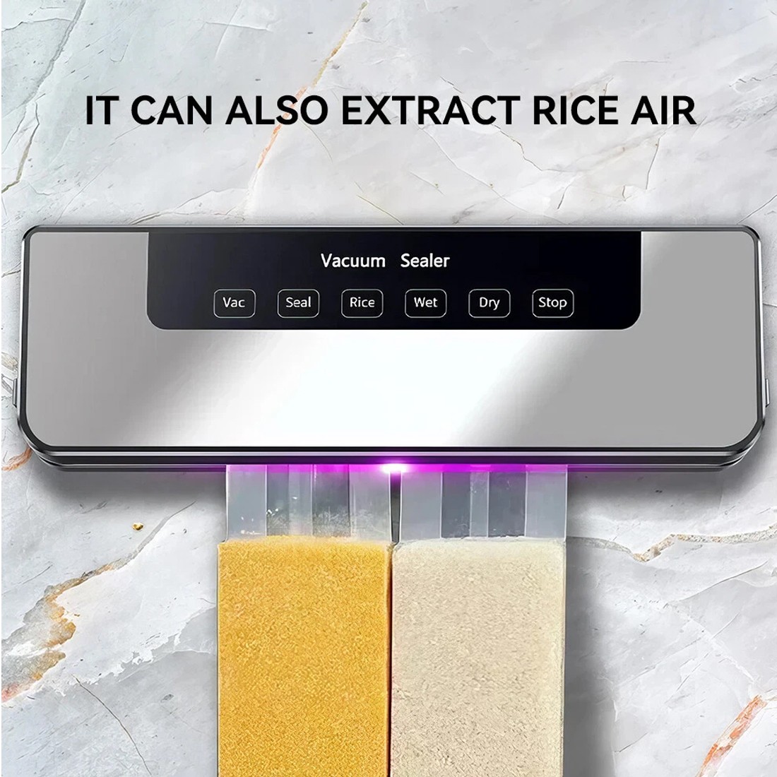 Electric Food Vacuum Sealer Automatic Dry Wet Sealing Packaging Machine 40 Bags — image 10