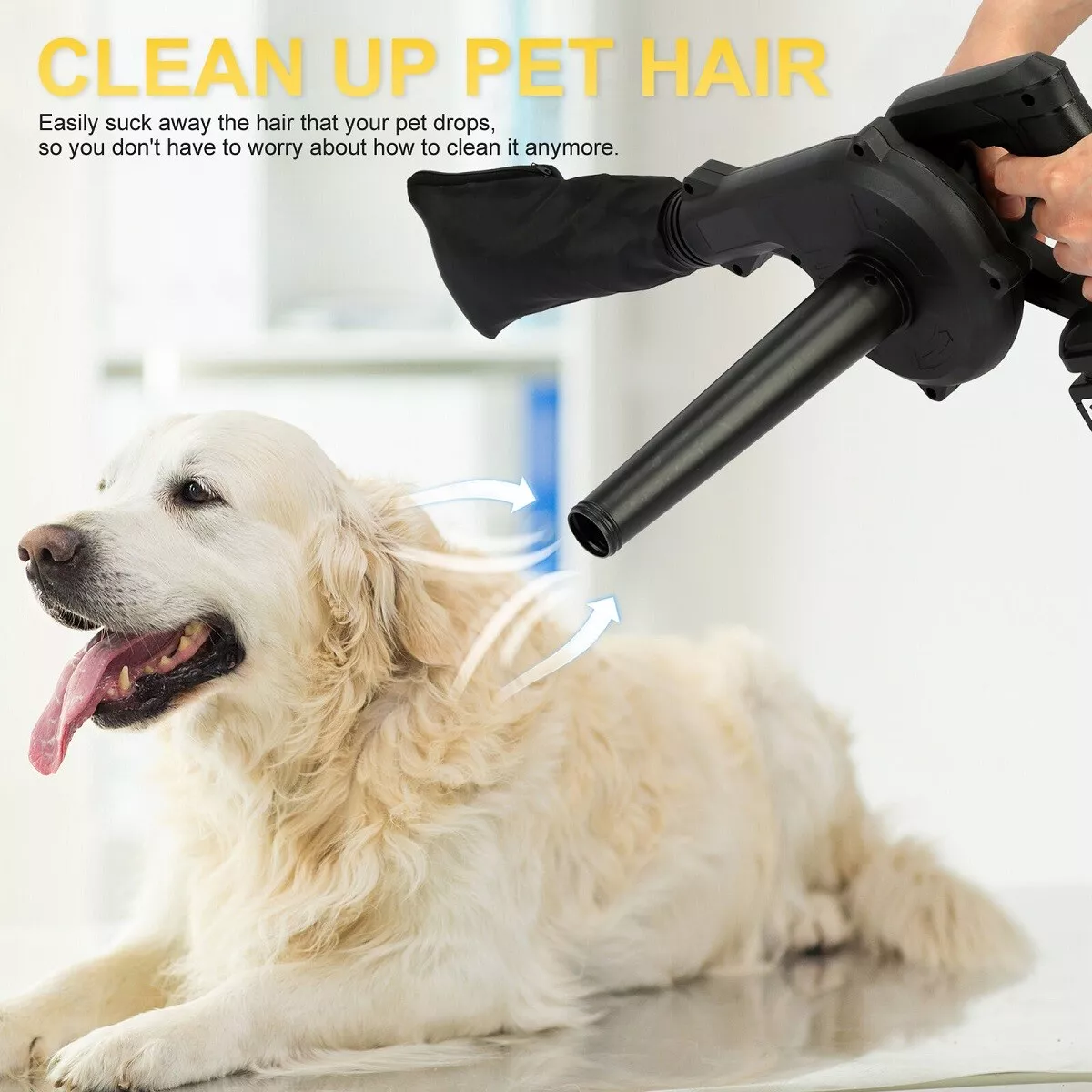 Cordless Air Blower Blow&Suction Vacuum Cleaner Leaf