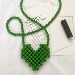 Pearl Foreign Air Concave Modeling Photo Purse - Green - View 1