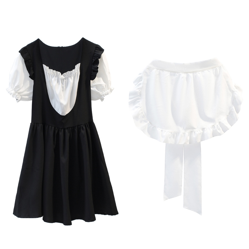 Sexy Maid Outfit Maid Short Skirt Small Lolita Uniform New Summer Slim Slimming Dress