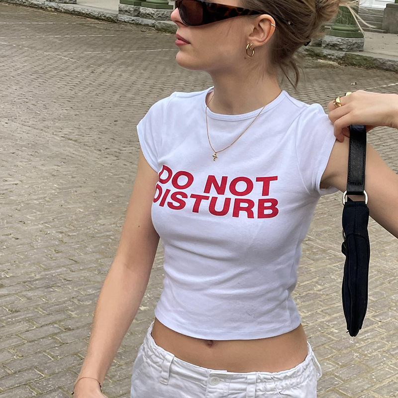 Summer New Round Neck Pullover Print Short-sleeved T-shirt