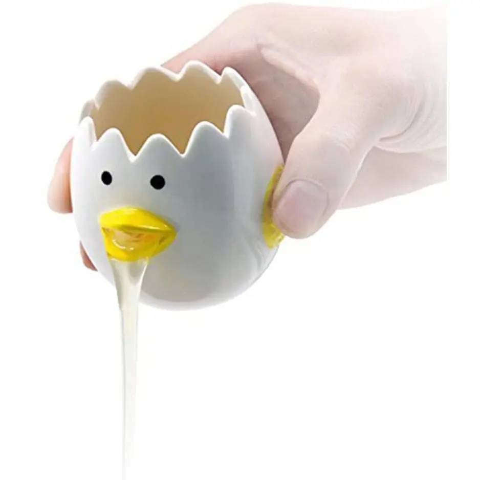 LuoCoCo Novelty Ceramic Chicken Egg Yolk Separator