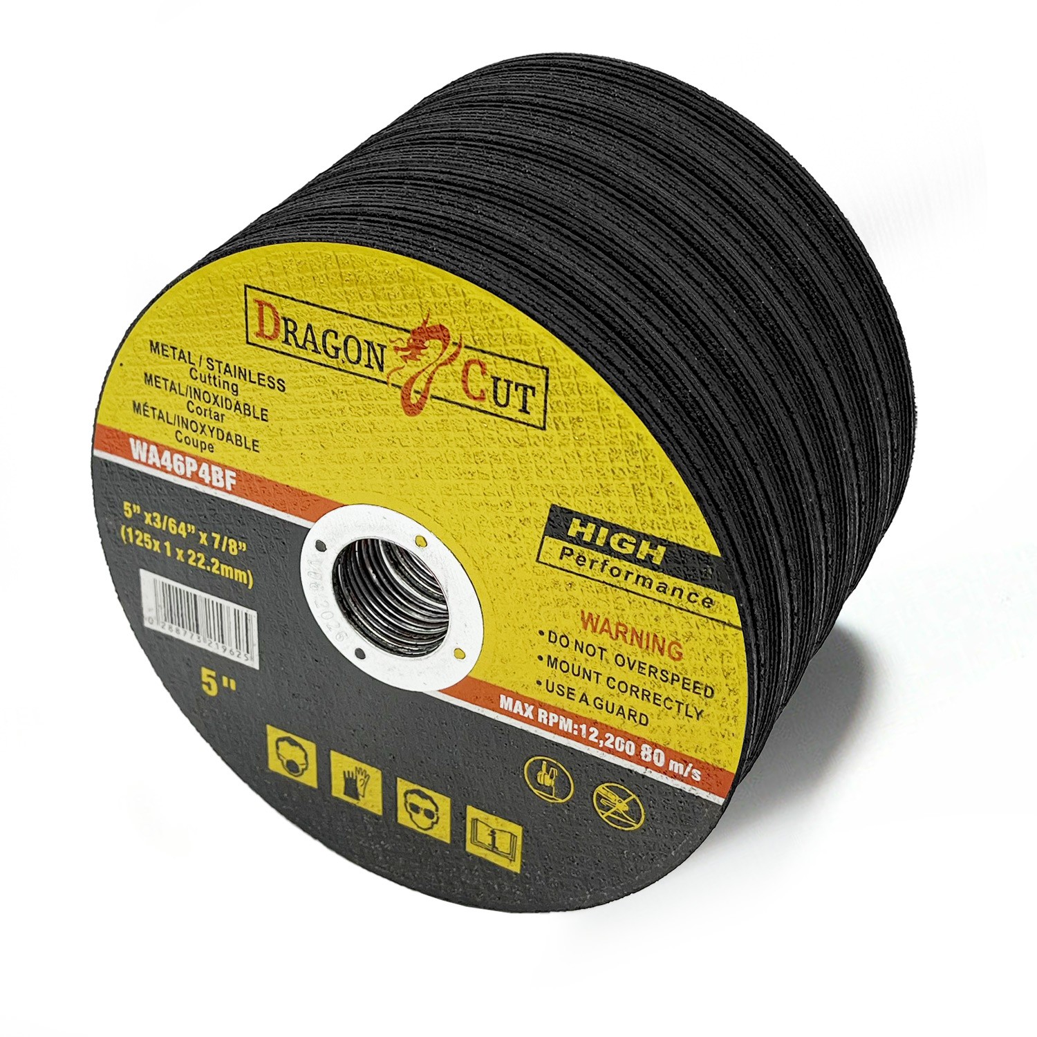 50 X 125mm ULTRA THIN 1mm METAL CUTTING BLADE DISC FOR STEEL & STAINLESS ANGLE