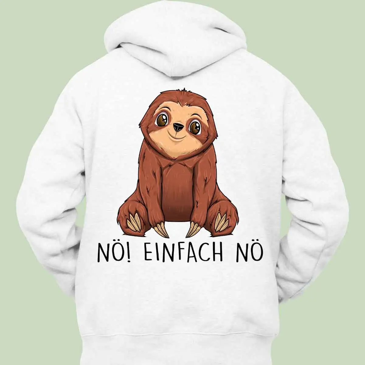 Sloth Hoodie Unisex Back Print