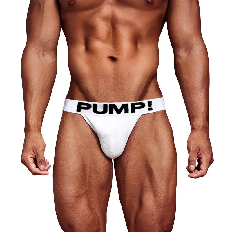 Boys High Fork Briefs Personality Black and White Cotton