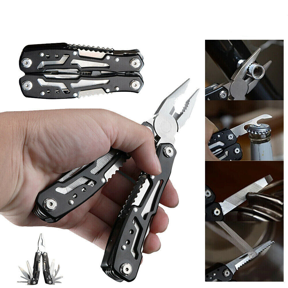 Multifunctional Stainless Steel Multi-tool Pocket Pliers, Saw, Folding Pliers...