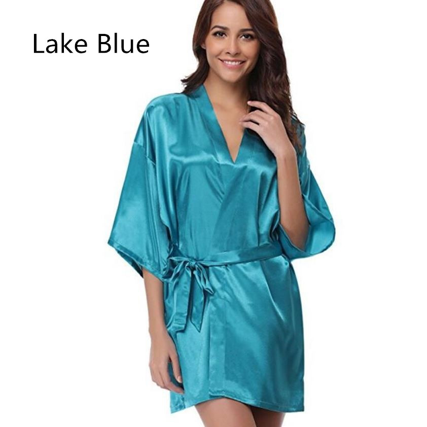 Title 24, RB032 New Silk Kimono Robe Bathrobe Women Silk ...