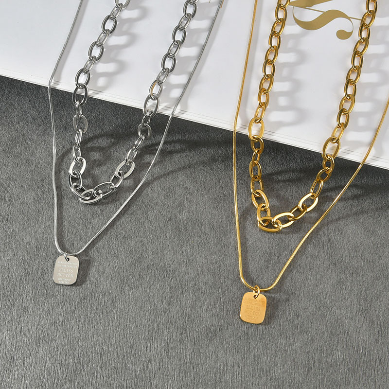 Simple Temperament, Versatile Clavicle Chain, Separable Titanium Steel Sweater Chain