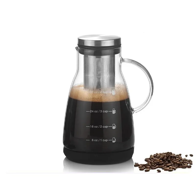 24oz Glass Cold Brew Coffee Pitcher Double