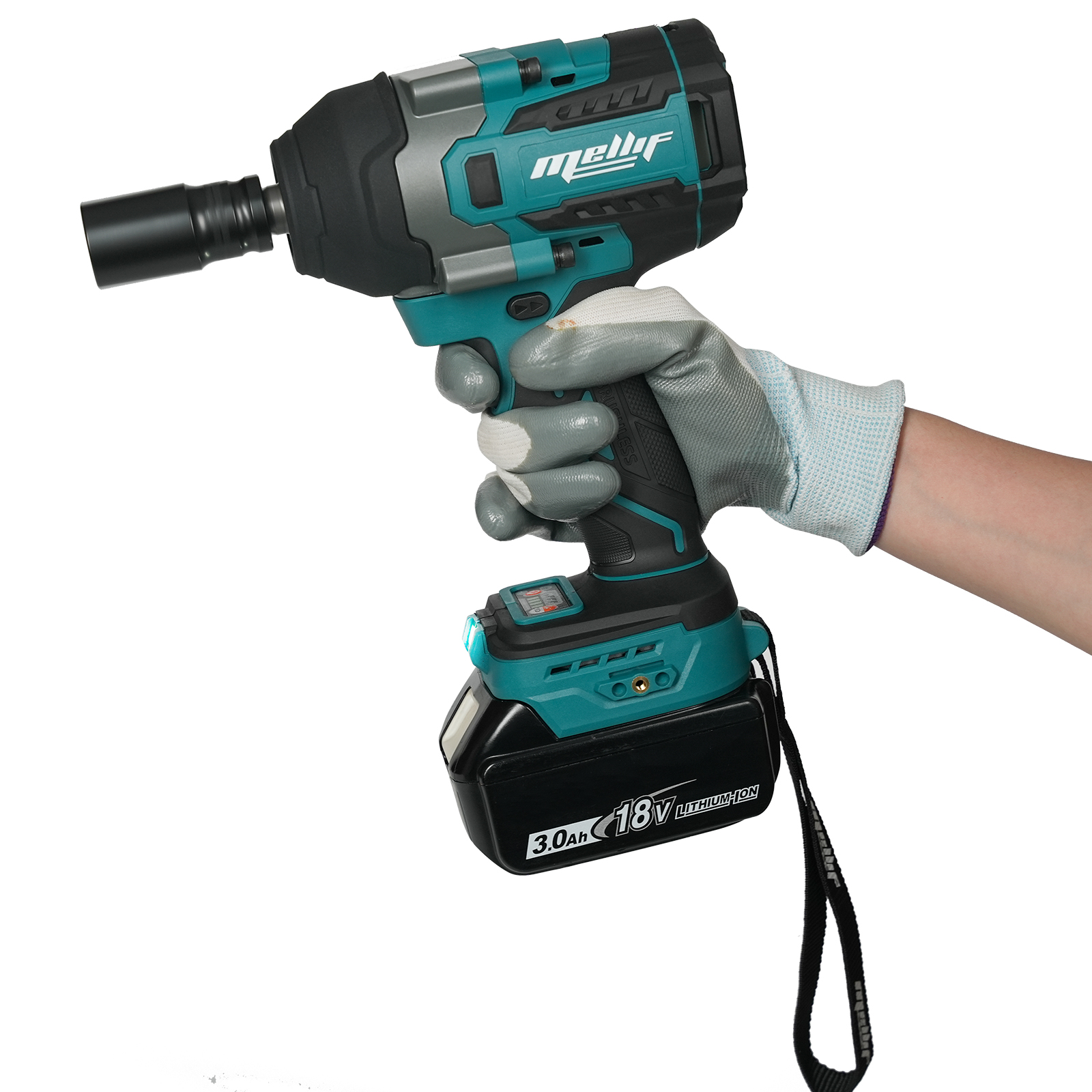 Cordless Electric Impact Wrench Compatible With Makita 18V Battery No High — image 7