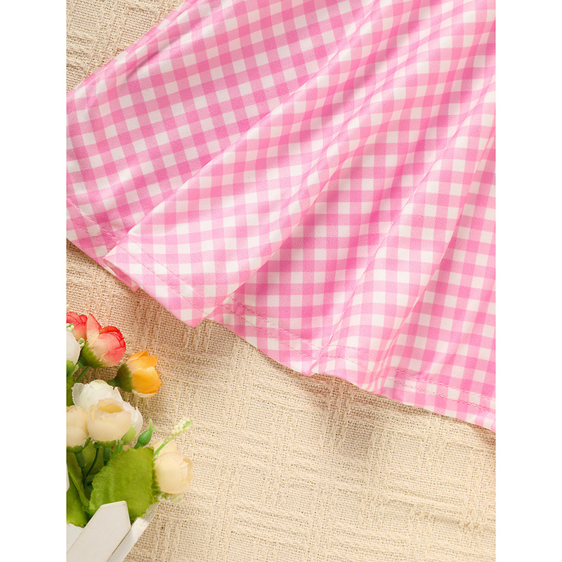 Sweet Baby Toddler Girl's Short Sleeve Letter Heart Print Doll Collar Dress With Matching Headband — view 6